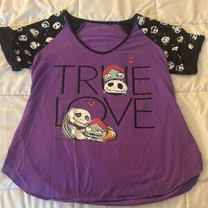 Disney Purple True Love Short Sleeve Tee